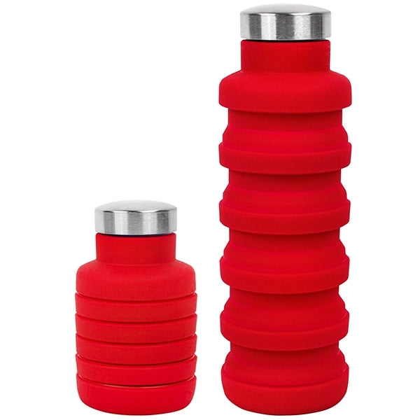 17oz Collapsible Silicon Water Bottle