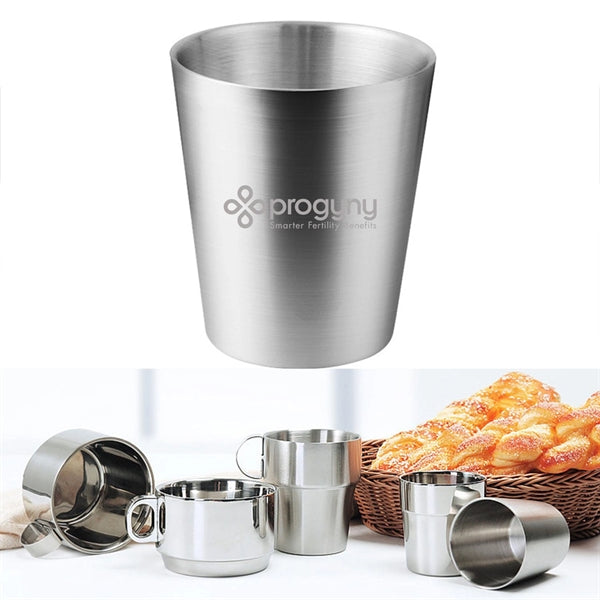 10 oz Double Wall Matte Stainless Steel Cup