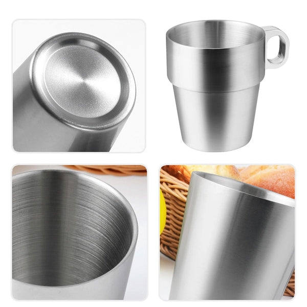 10 oz Double Wall Milk Cup With Plating handle