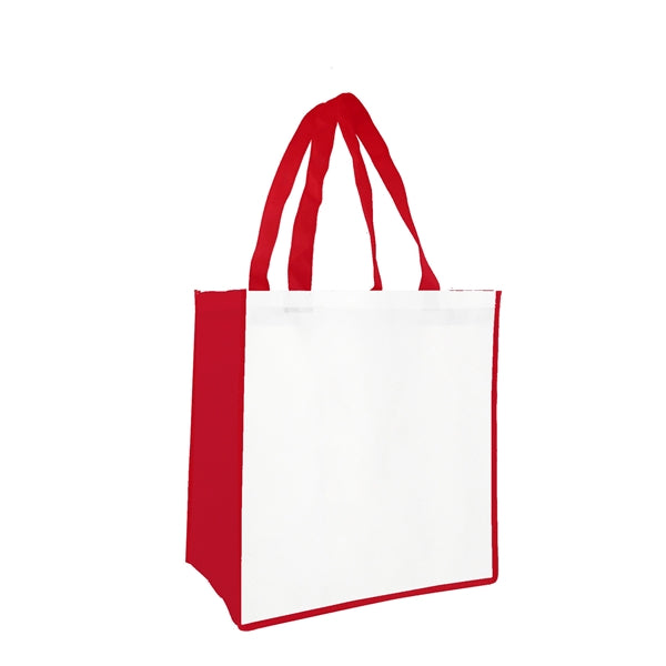 Laminated Non Woven Tote Bag(13" X 13" X 5" )