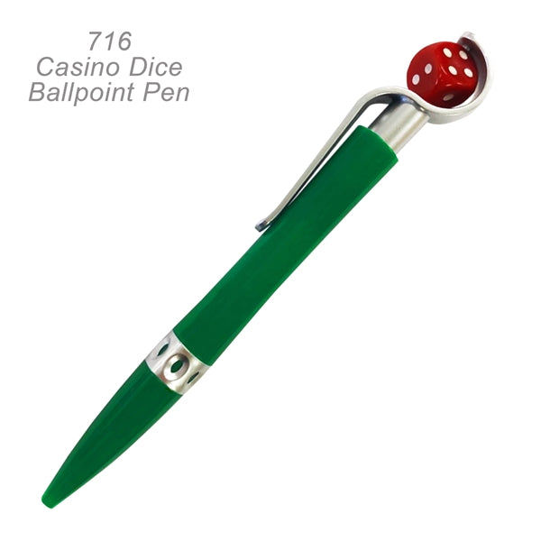 Popular Casino Dice Ballpoint Custom Pens
