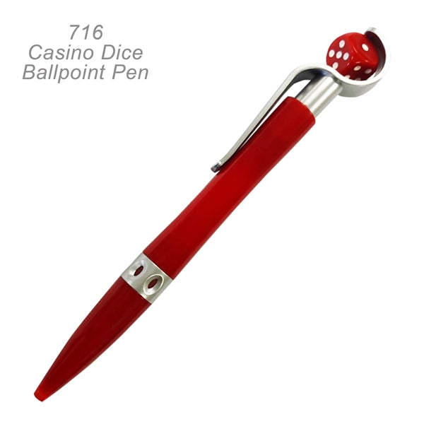 Popular Casino Dice Ballpoint Custom Pens