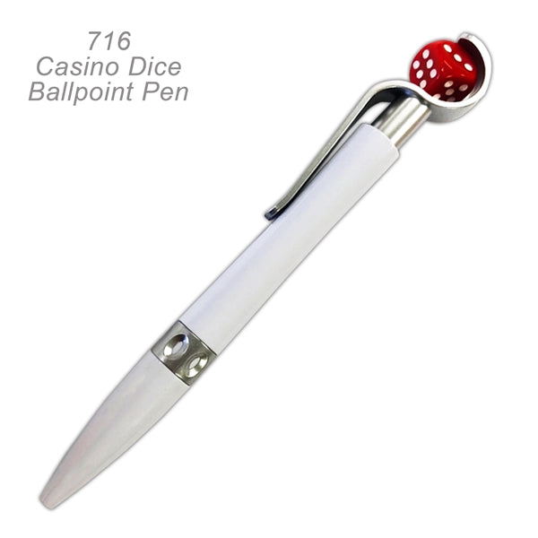 Popular Casino Dice Ballpoint Custom Pens