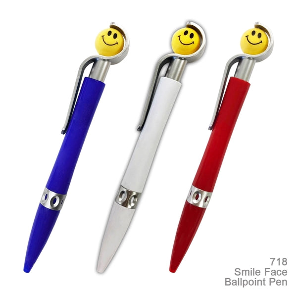 Popular Smile Face Novelty Ballpoint Custom Pens