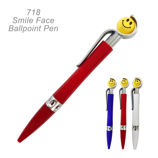 Popular Smile Face Novelty Ballpoint Custom Pens