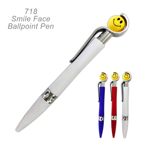 Popular Smile Face Novelty Ballpoint Custom Pens