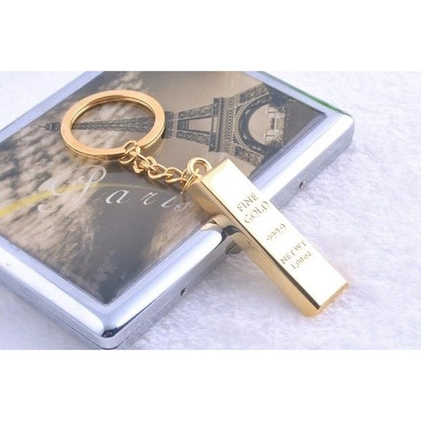 Gold Bar Shaped Key Chain