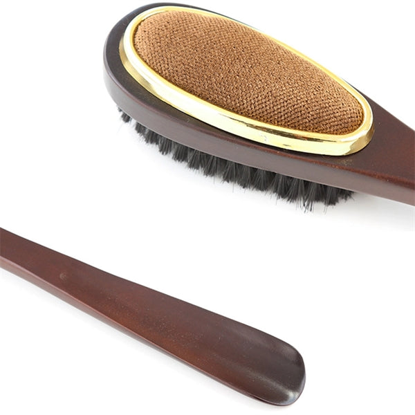 3 in 1 Clothes Lint Brush and Long Handle Shoe Horn