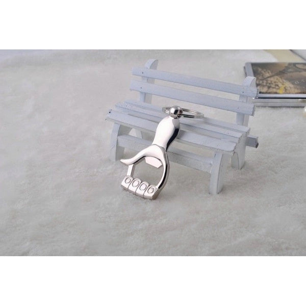 Punch Shaped Opener Key Chain