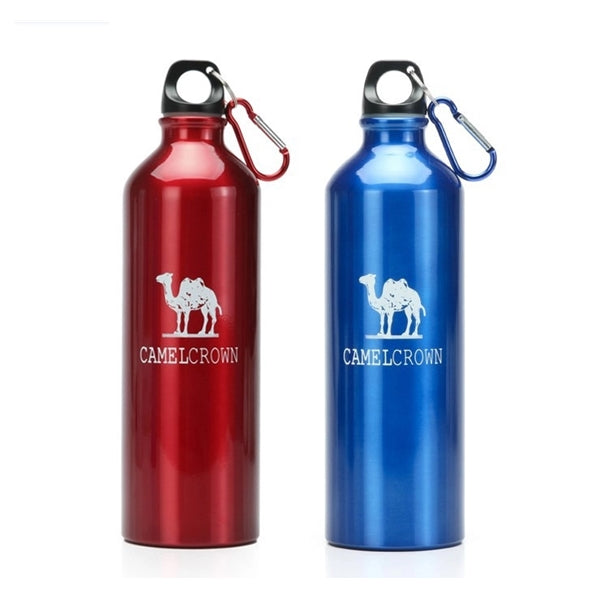 16oz Aluminum Sports Drink Bottle With Carabiner