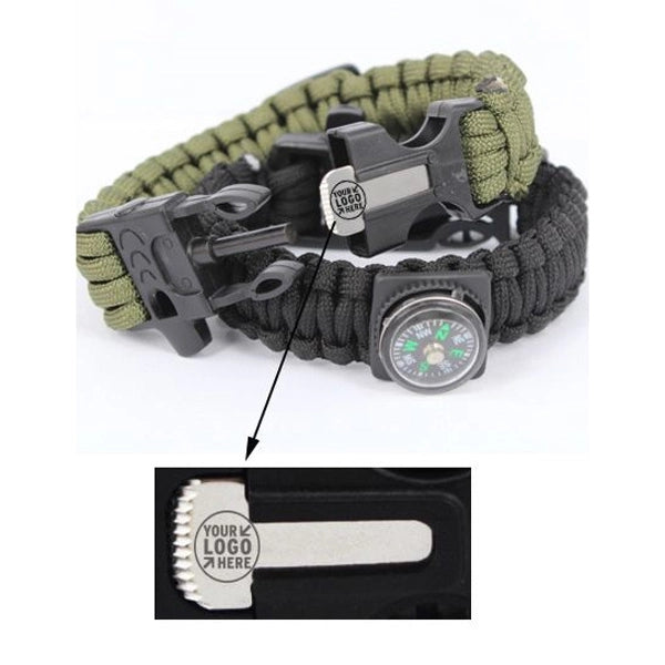 Outdoor Multifuntional Survival Bracelet With Blade