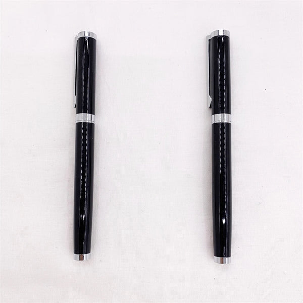 Metal roller pen with cap action