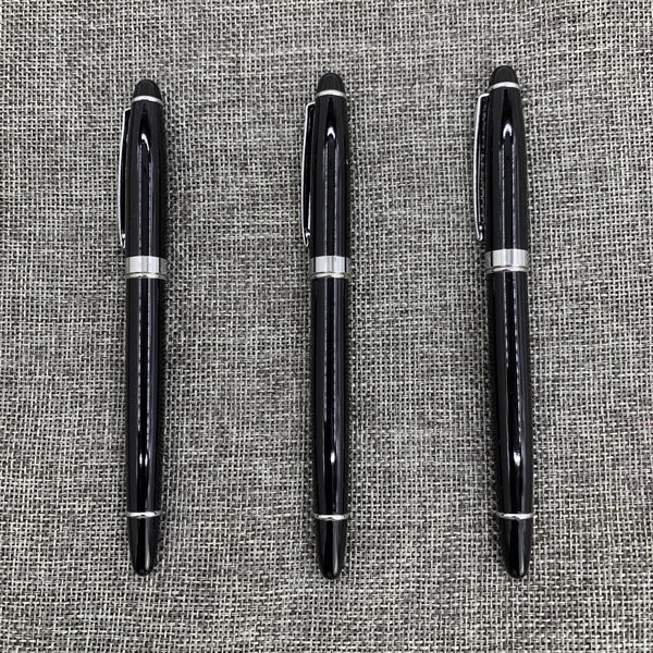 Metal roller pen with cap action