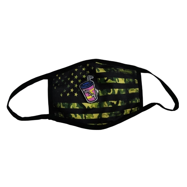 Printed Mask With Straw Hole