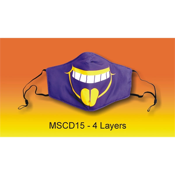 4-Layer Adjustable Full Color Cotton Safety Face Mask