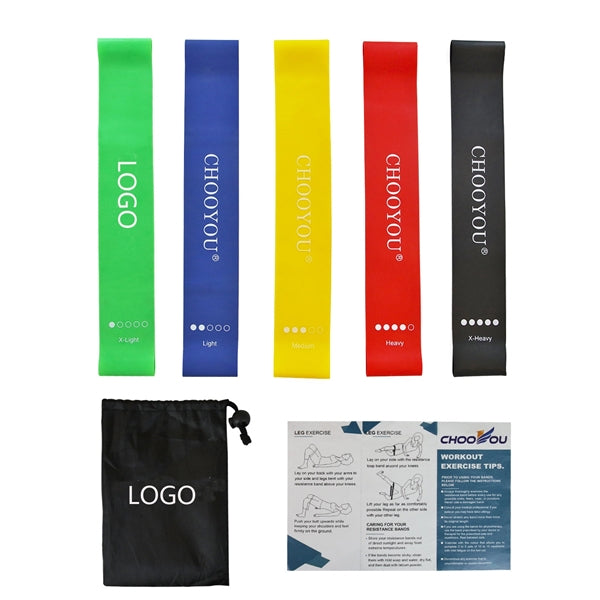 5pcs Set Rubber Loop Band Booty Bands