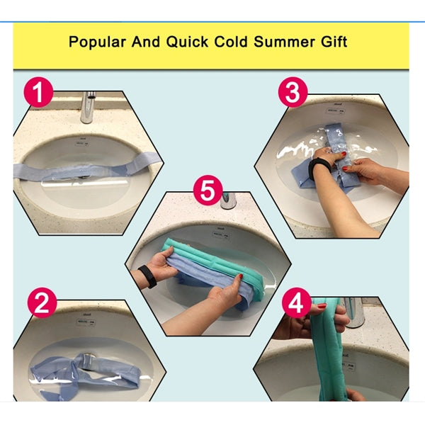 Gel Cooler Summer Running Neck Ice Pack/ Scarf