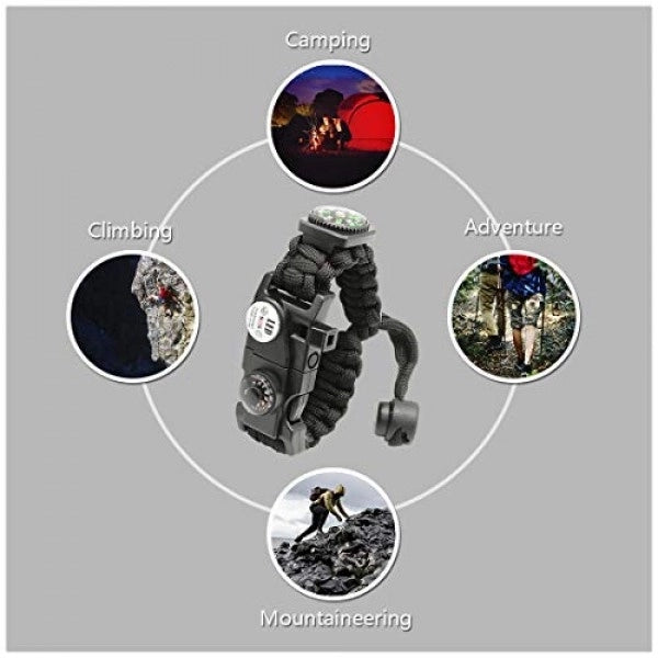 20 in 1 Outdoor Survival Paracord Bracelet