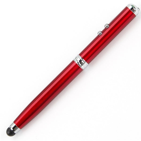 4 in 1 Laser Pointer LED Torch Touch Screen Stylus Ball Pen