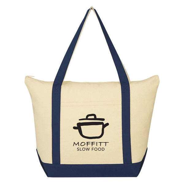 Folksy 12 Oz. Cotton Tote Bag