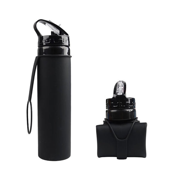 20 oz Silicone Foldable Sports Water Bottle