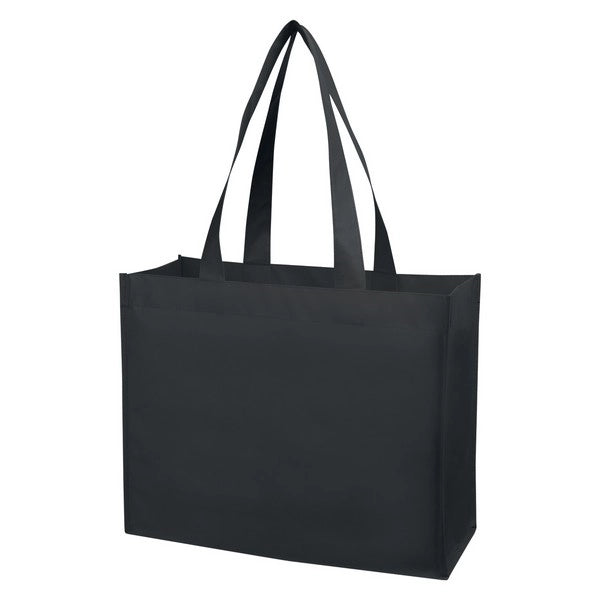 14.5" x 16" x 3.5" Matte Laminated Non-Woven Shopper Tote
