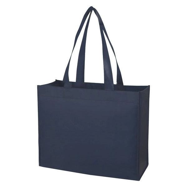 14.5" x 16" x 3.5" Matte Laminated Non-Woven Shopper Tote