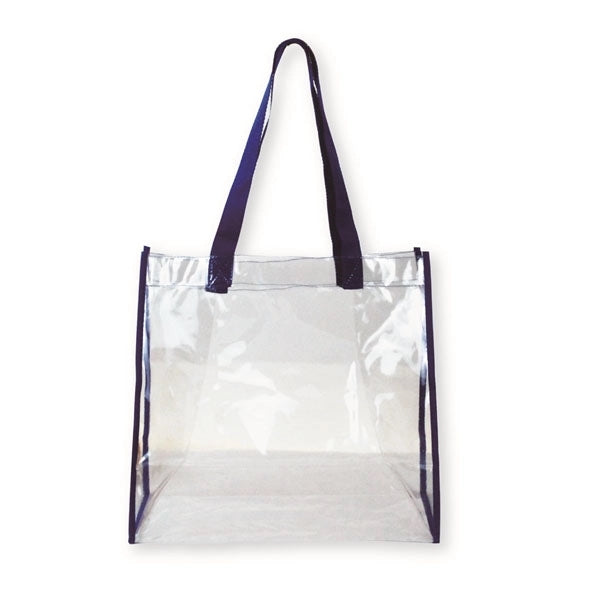 NFL Approved Clear Open Tote with Webbing Handles