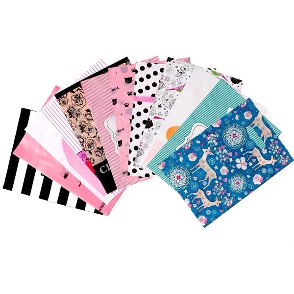 Small Plastic Die-cut Handle Gift Bag - 7" x 10.5"