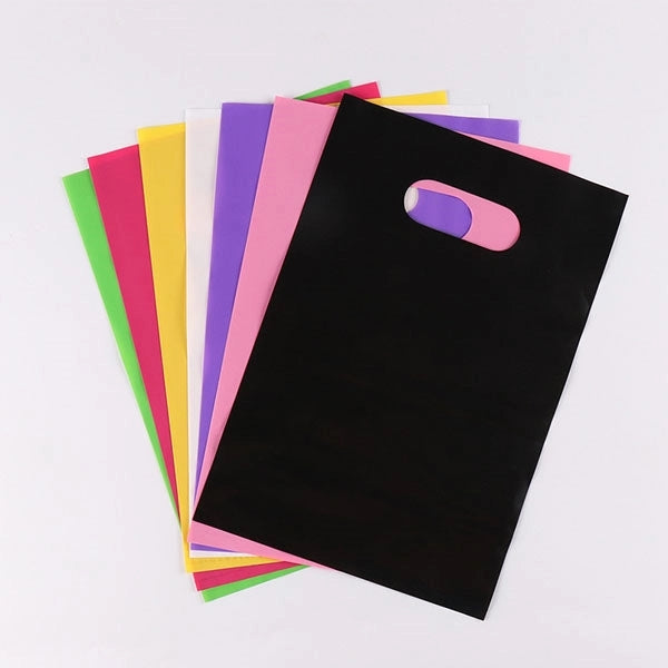 7" x 10.5" - Small Die Cut Handle Plastic Gift Bags