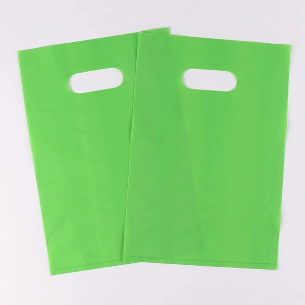 7" x 10.5" - Small Die Cut Handle Plastic Gift Bags