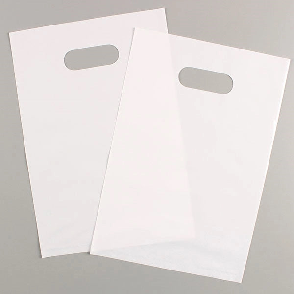 Small Plastic Die-cut Handle Gift Bag - 7" x 10.5"