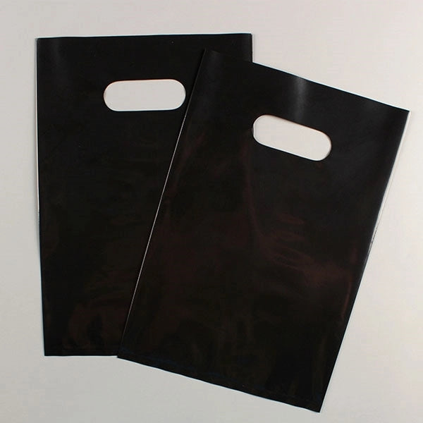 Small Plastic Die-cut Handle Gift Bag - 7" x 10.5"