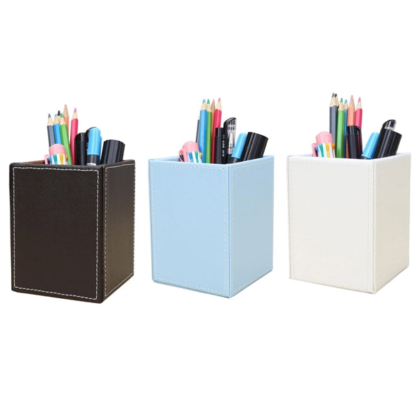 Leather Square Pen Holder