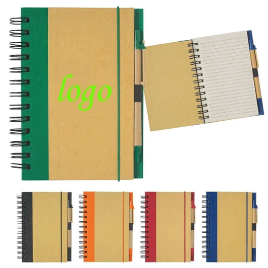 Eco Spiral Notebook and Pen