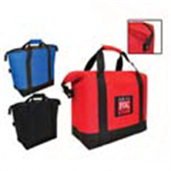 On The Go 600D Polyester Insulated Large Cooler Tote