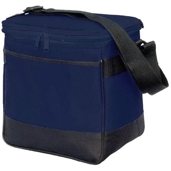 12-Can 600D Polyester Stadium Cooler Bag W/Top Zipper Closur