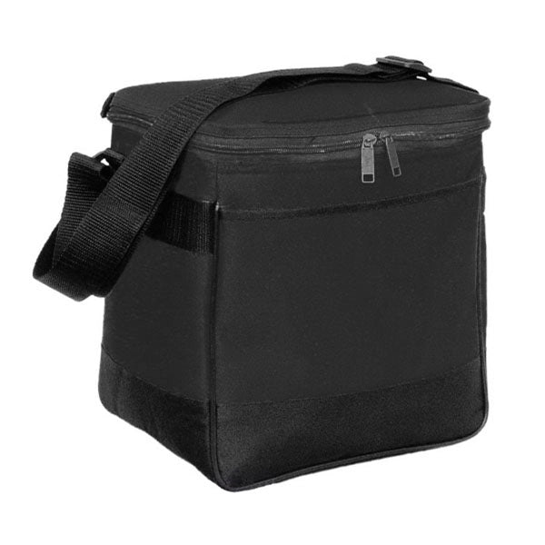 12-Can 600D Polyester Stadium Cooler Bag W/Top Zipper Closur