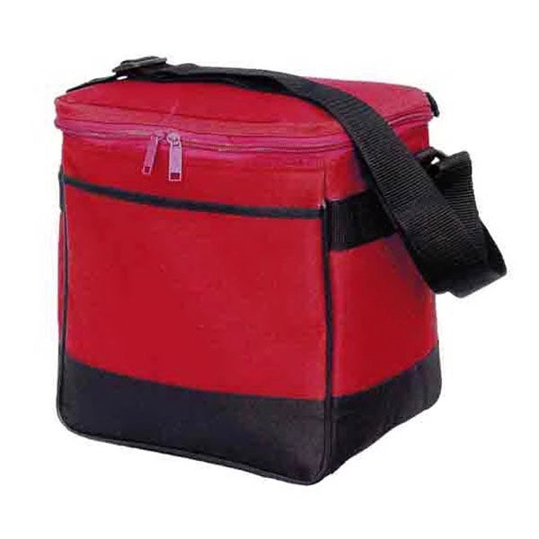12-Can 600D Polyester Stadium Cooler Bag W/Top Zipper Closur