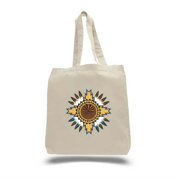 Natural, 6oz Economical Tote with Bottom Gusset