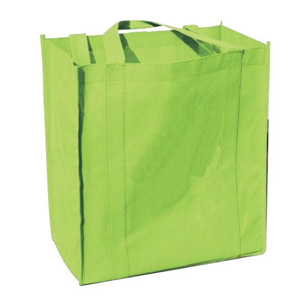 10" Gusset Eco grocery tote with bottom board