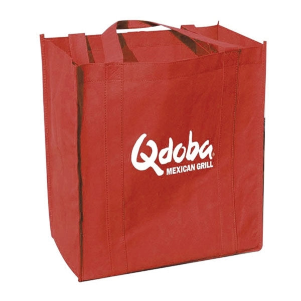 10" Gusset Eco grocery tote with bottom board
