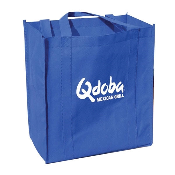 10" Gusset Eco grocery tote with bottom board