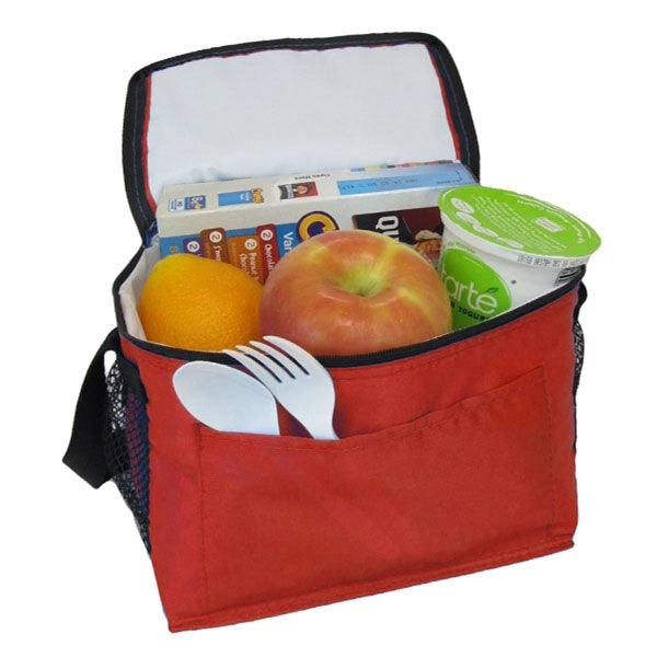 Promo 6-Can Cooler with Mesh Pockets
