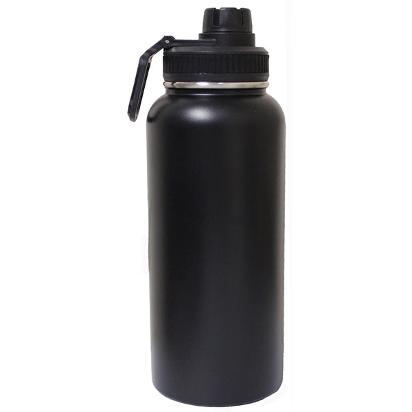 32 Oz. Stainless steel vacuum bottle with twist-on lid/spout