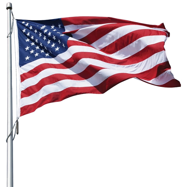 10' x 19' 2-ply Polyester U.S. Flag with Rope and Thimble