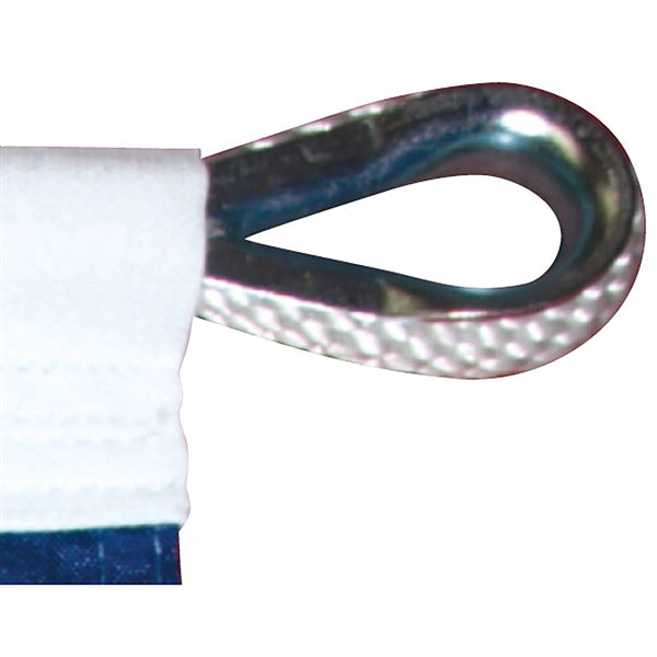 10' x 19' 2-ply Polyester U.S. Flag with Rope and Thimble