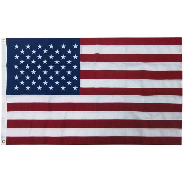 5' x 9.5' 2-ply Polyester U.S. Flag with Heading and Grommet