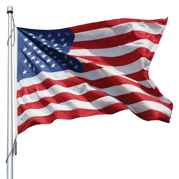 12' x 18' U.S. Nylon Flag with Rope and Thimble