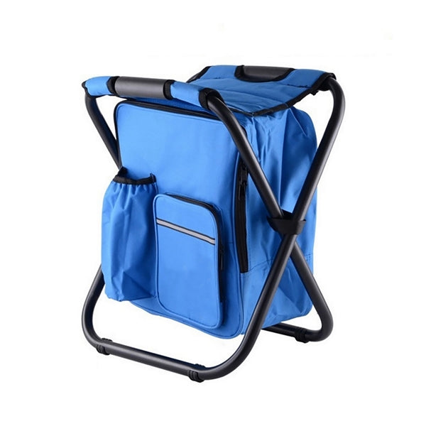 Portable Camping Foldable Backpack Cooler Bag Chair